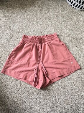 Apana Women's Drawstring Athletic Shorts in Dusty Pink